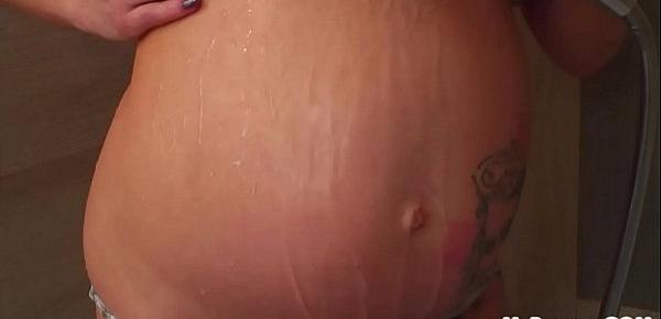  A Sexy Shower Ruined by Painful Contractions!